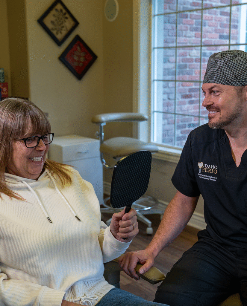 Dr. Hansen and his patient